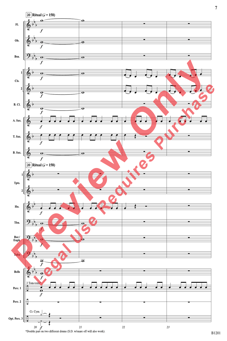 Incantation and Ritual Incantation and Ritual Concert Band scores gallery preview page 7