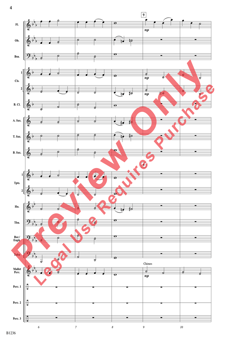 Chorale and Mystic Chant Chorale and Mystic Chant Concert Band scores gallery preview page 4