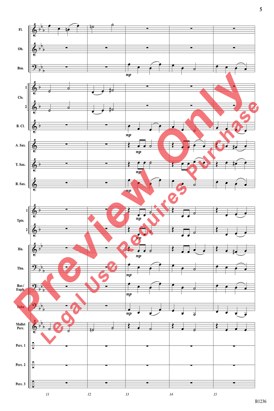 Chorale and Mystic Chant Chorale and Mystic Chant Concert Band scores gallery preview page 5