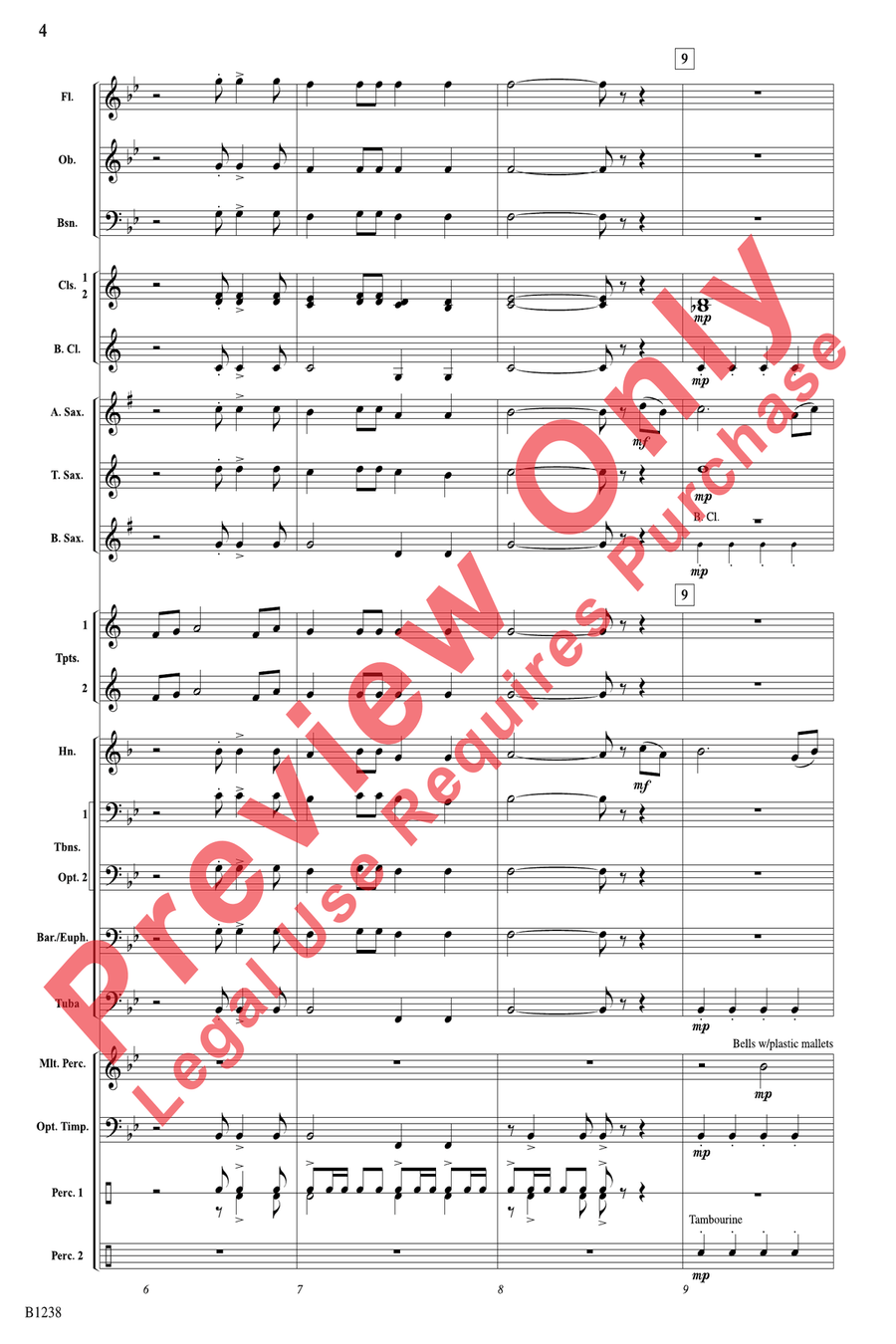 Legend of the Yankee Clippers Concert Band scores gallery preview page 4