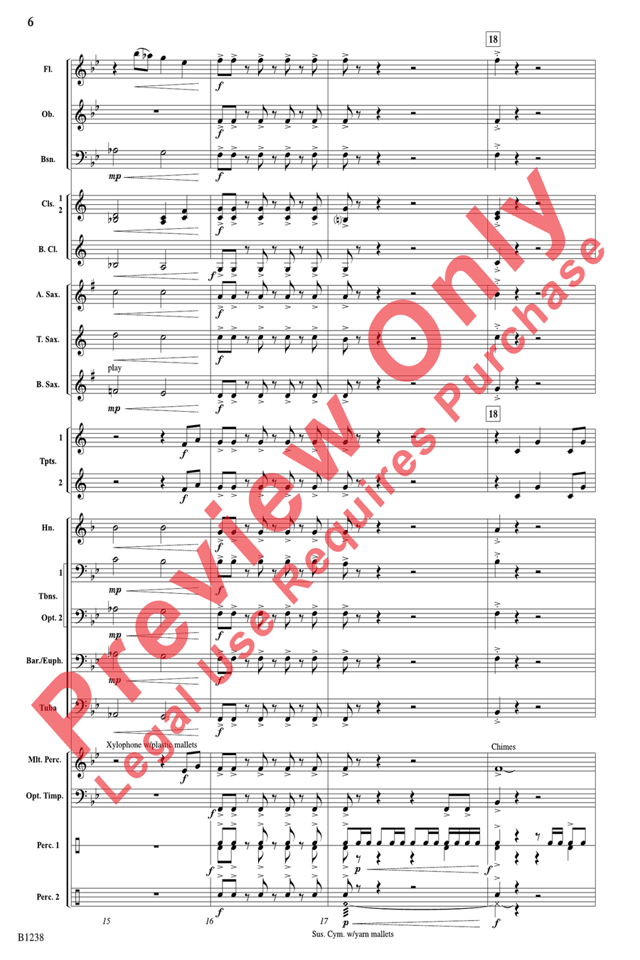 Legend of the Yankee Clippers Concert Band scores gallery preview page 6