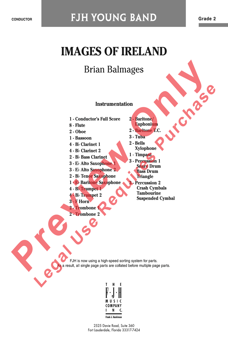 Images of Ireland by Brian Balmages Concert Band - Sheet Music page 2