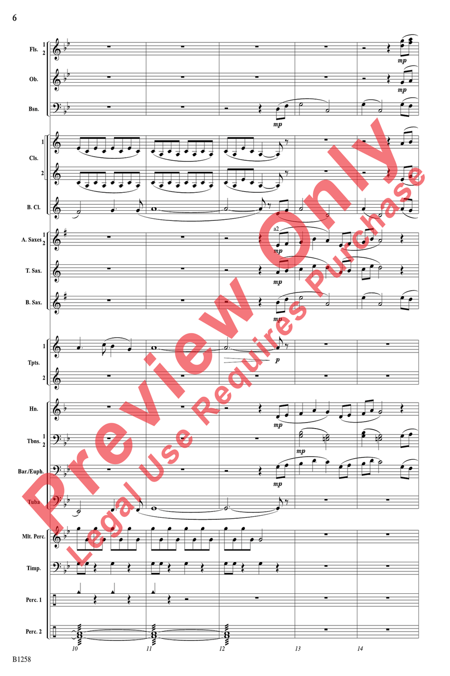 Of Wizards and Warriors Of Wizards and Warriors Concert Band scores gallery preview page 6