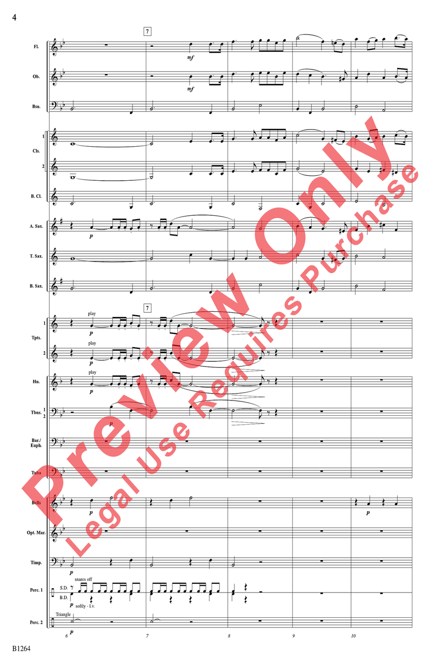 O Holy Night O Holy Night Concert Band scores gallery preview page 4
