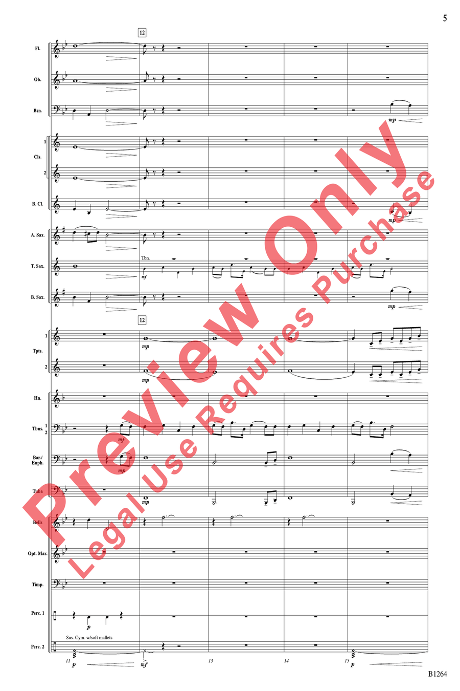 O Holy Night O Holy Night Concert Band scores gallery preview page 5