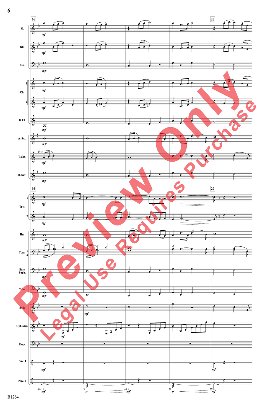O Holy Night O Holy Night Concert Band scores gallery preview page 6