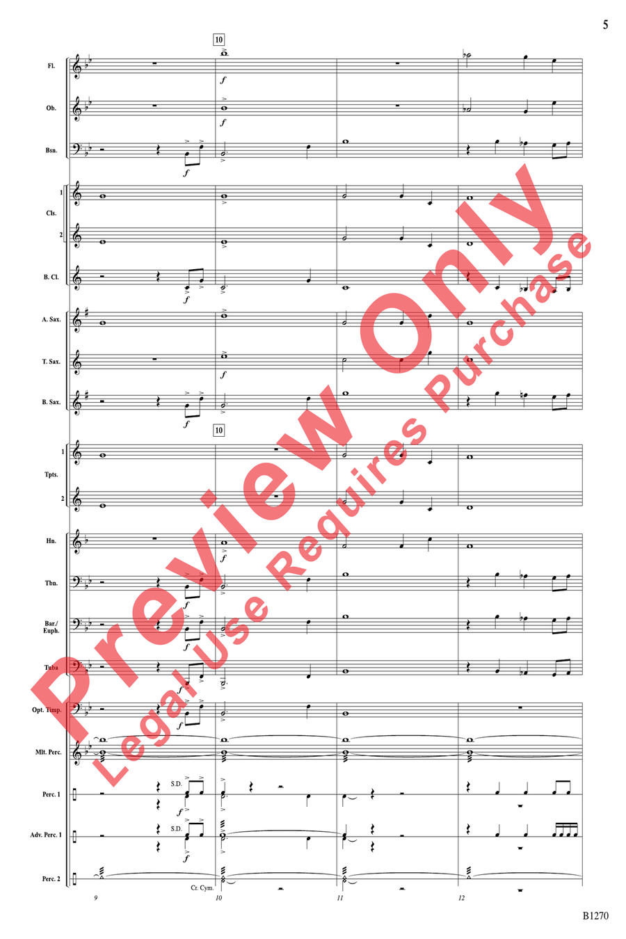 Olympia Concert Band scores gallery preview page 5
