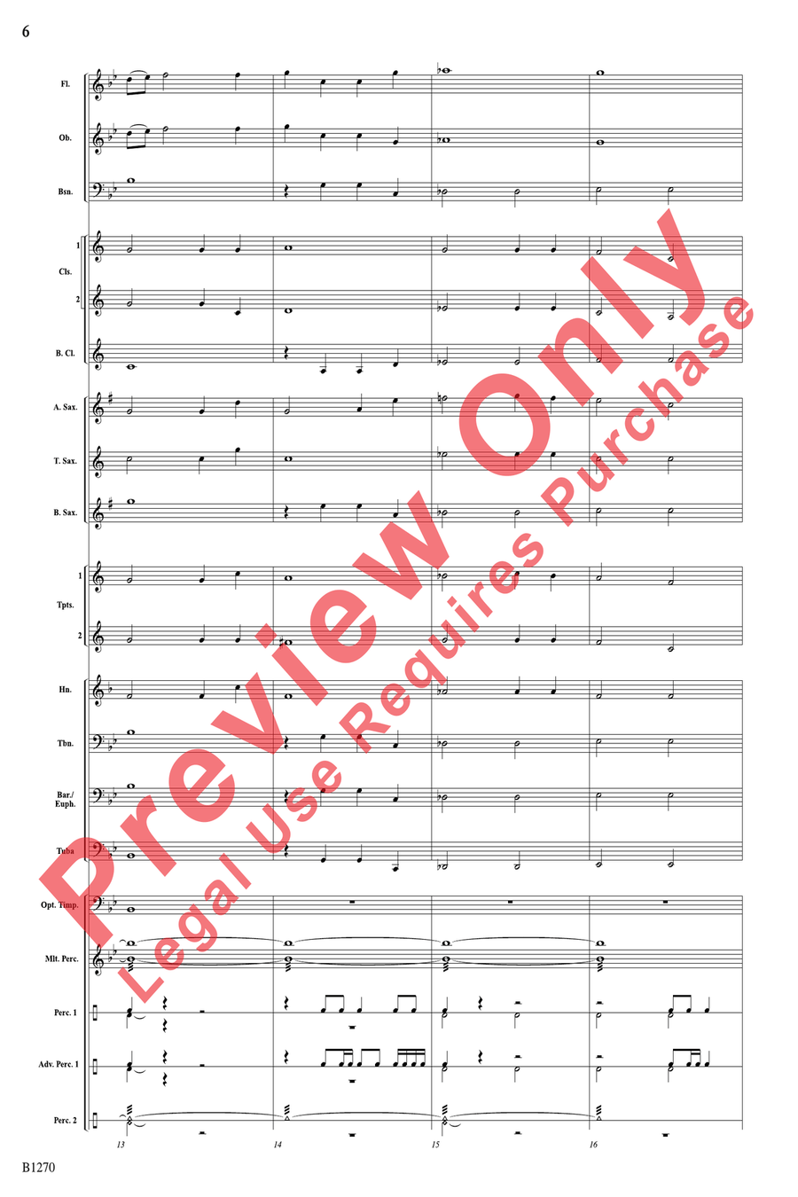 Olympia Concert Band scores gallery preview page 6