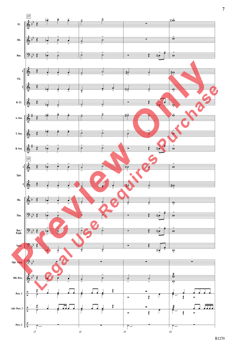 Olympia Concert Band scores gallery preview page 7