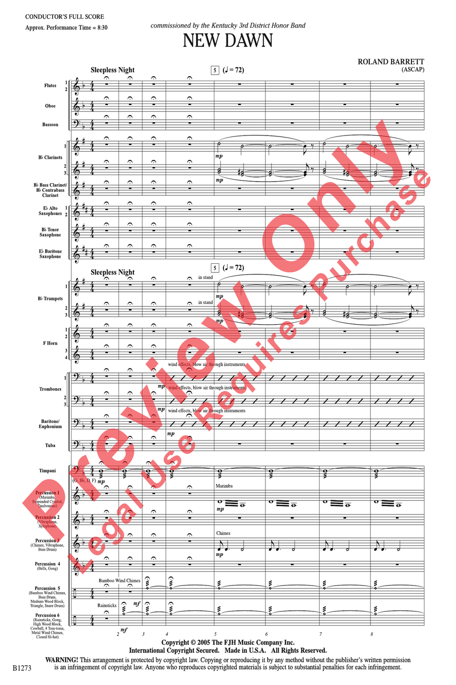 New Dawn New Dawn Concert Band scores gallery preview page 4