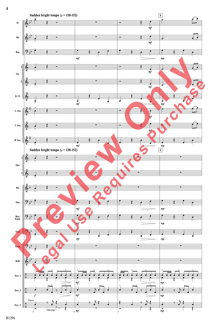 Kamehameha Kamehameha Concert Band scores gallery preview page 4