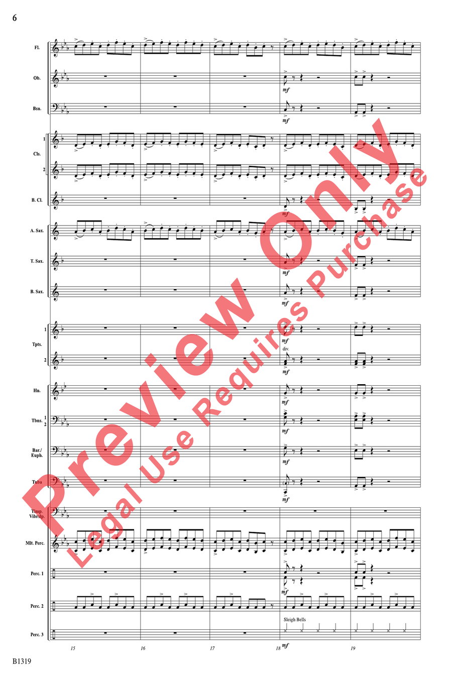 Legend of the Nighthawk Legend of the Nighthawk Concert Band scores gallery preview page 6