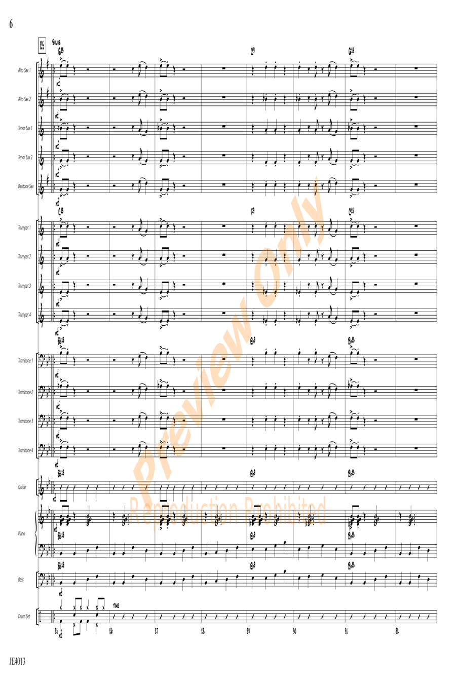 Two Bits Jazz Ensemble scores gallery preview page 6