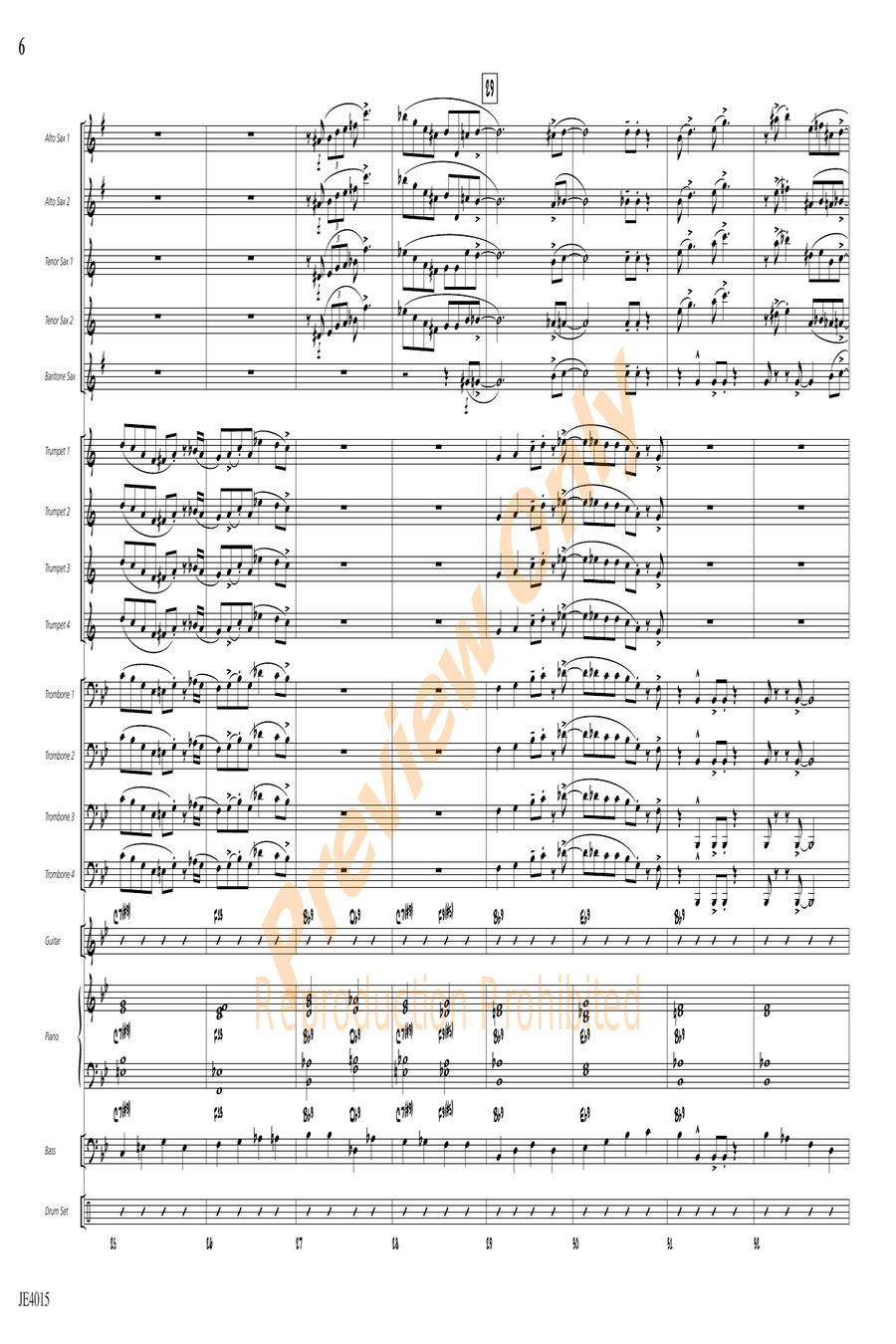 Outback Boogie by Les Taylor Jazz Ensemble - Sheet Music page 6