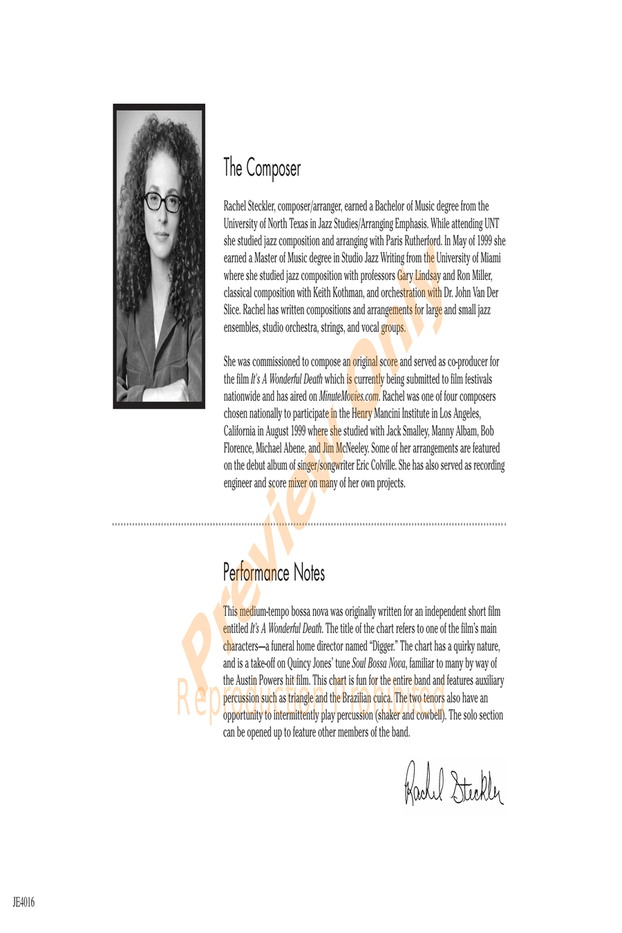Digger's Bossa Nova Jazz Ensemble scores gallery preview page 2