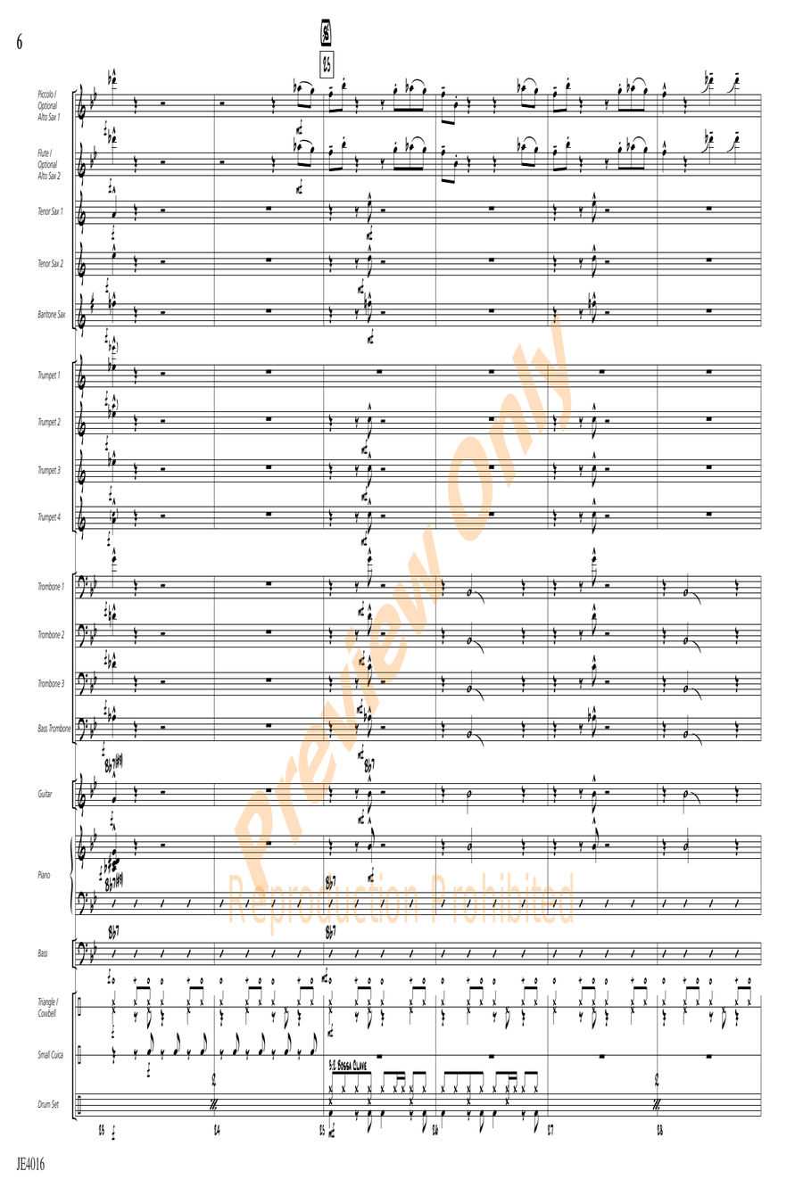 Digger's Bossa Nova Jazz Ensemble scores gallery preview page 6
