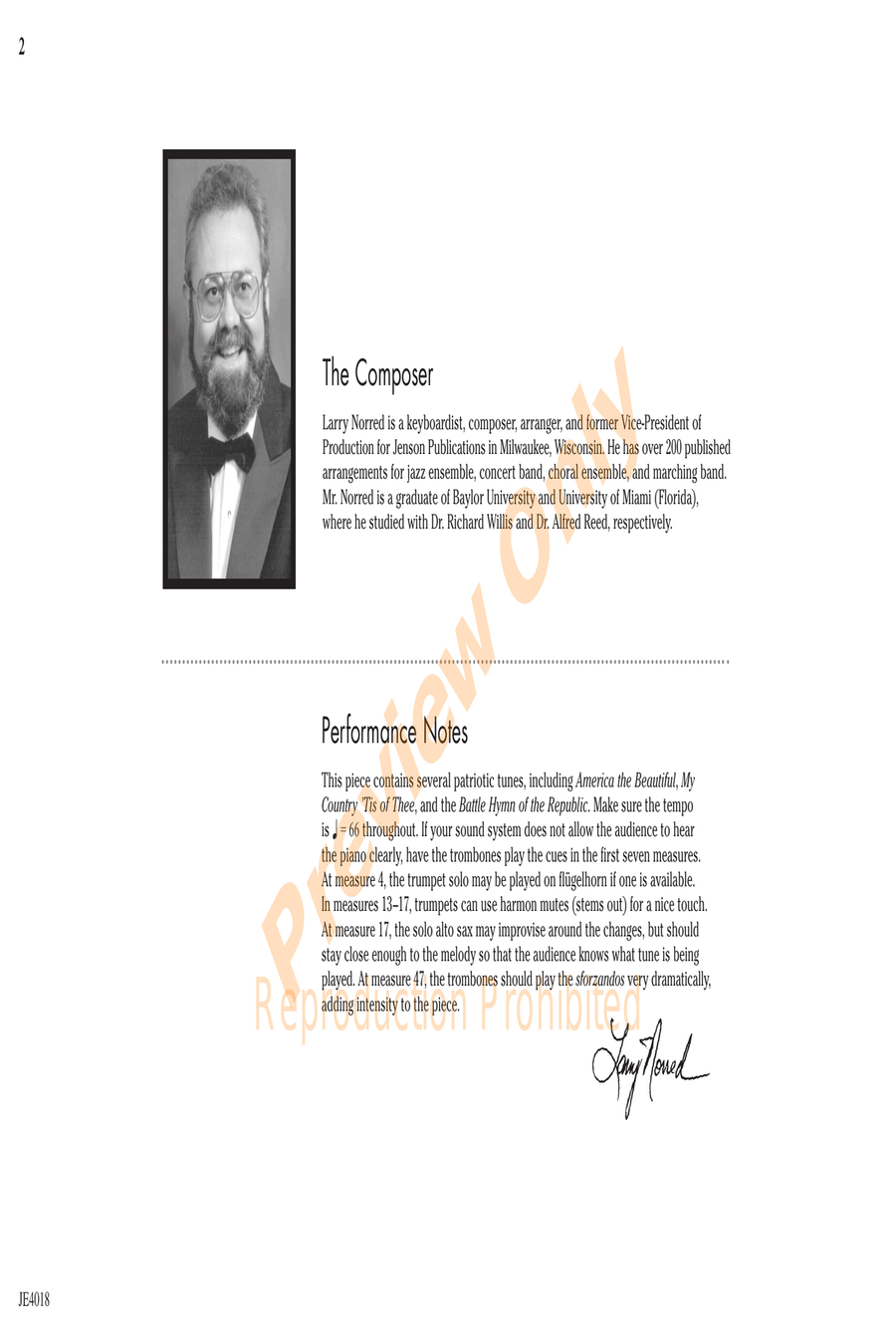 Amber Waves Amber Waves Jazz Ensemble scores gallery preview page 2