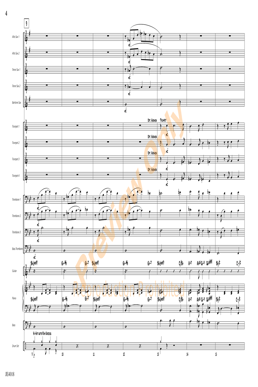 Amber Waves Amber Waves Jazz Ensemble scores gallery preview page 4