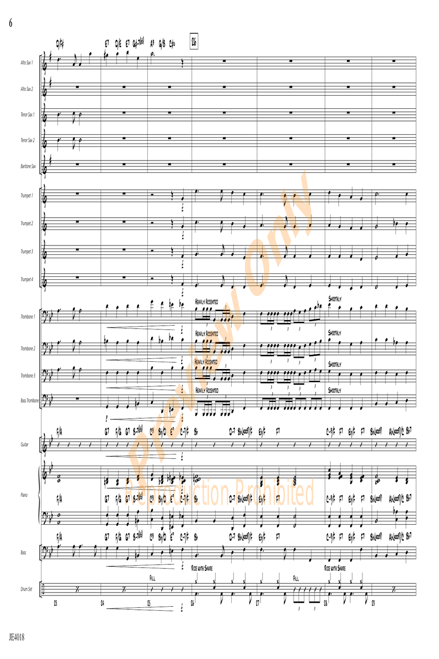 Amber Waves Amber Waves Jazz Ensemble scores gallery preview page 6