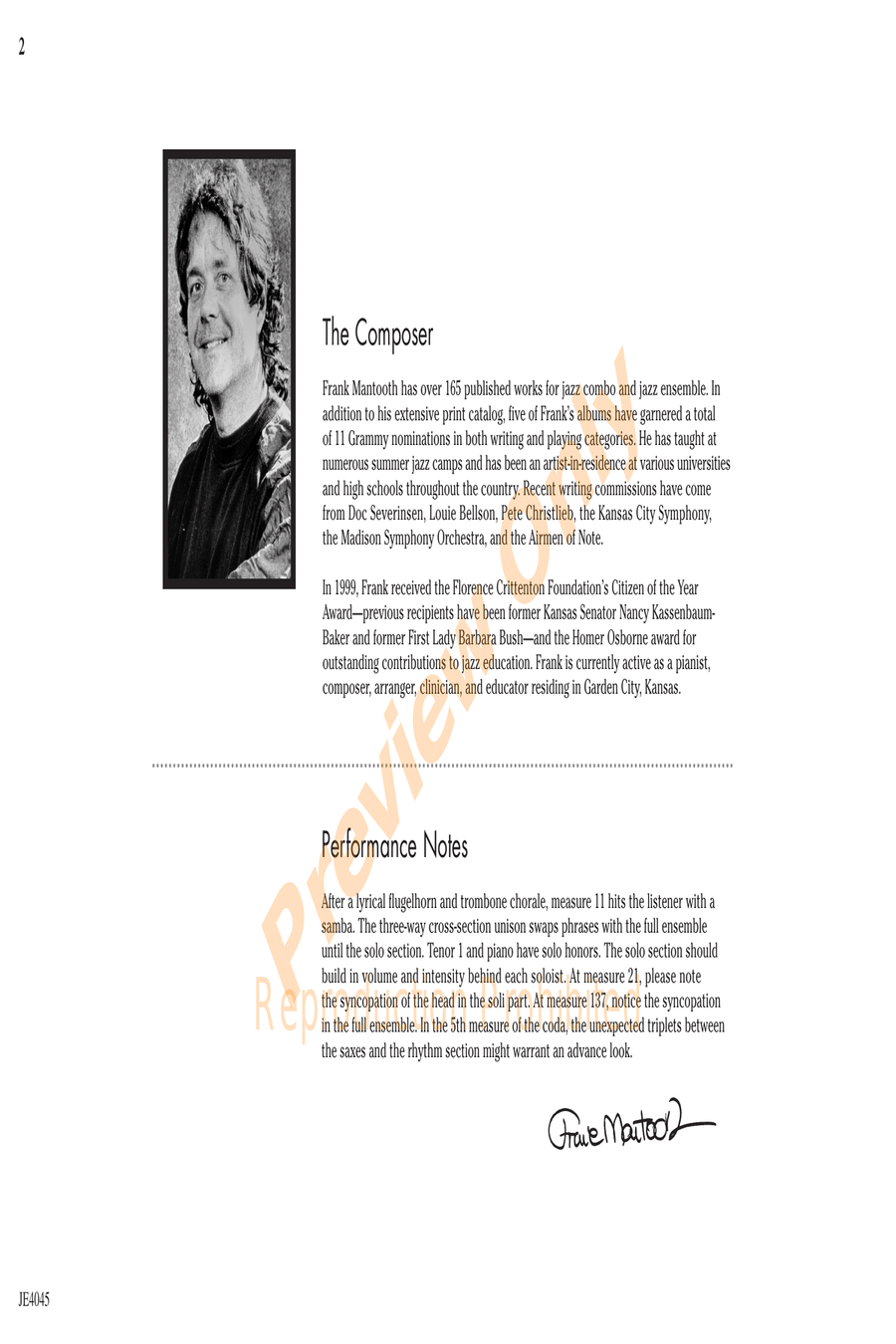 Luck of the Irish Luck of the Irish Jazz Ensemble scores gallery preview page 2