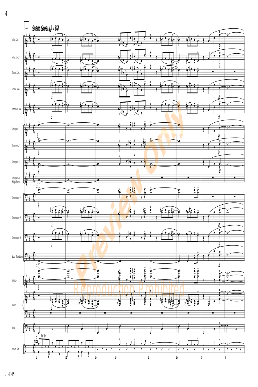 Luck of the Irish Luck of the Irish Jazz Ensemble scores gallery preview page 4