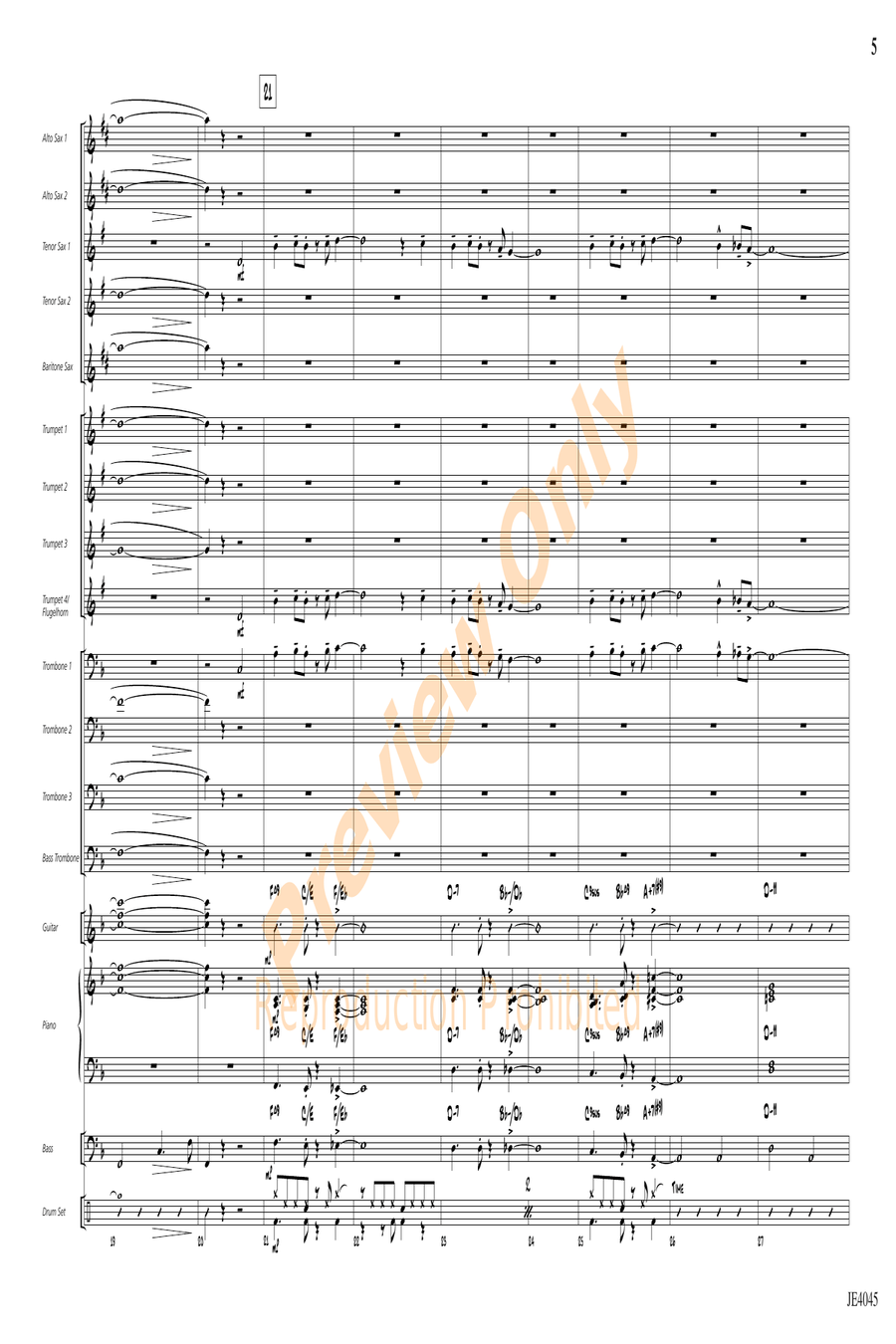Luck of the Irish Luck of the Irish Jazz Ensemble scores gallery preview page 5