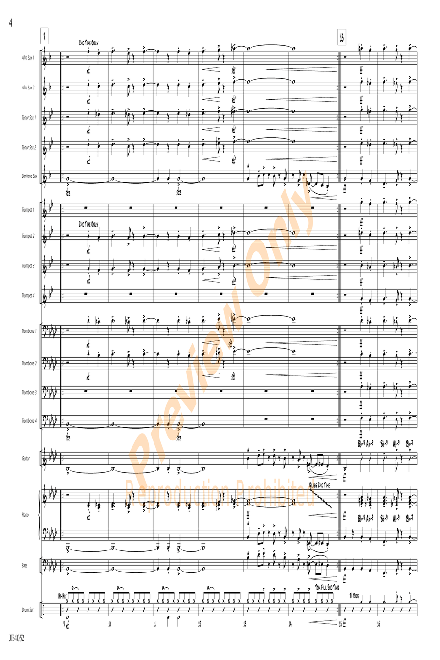 This Is It! This Is It! Jazz Ensemble scores gallery preview page 4