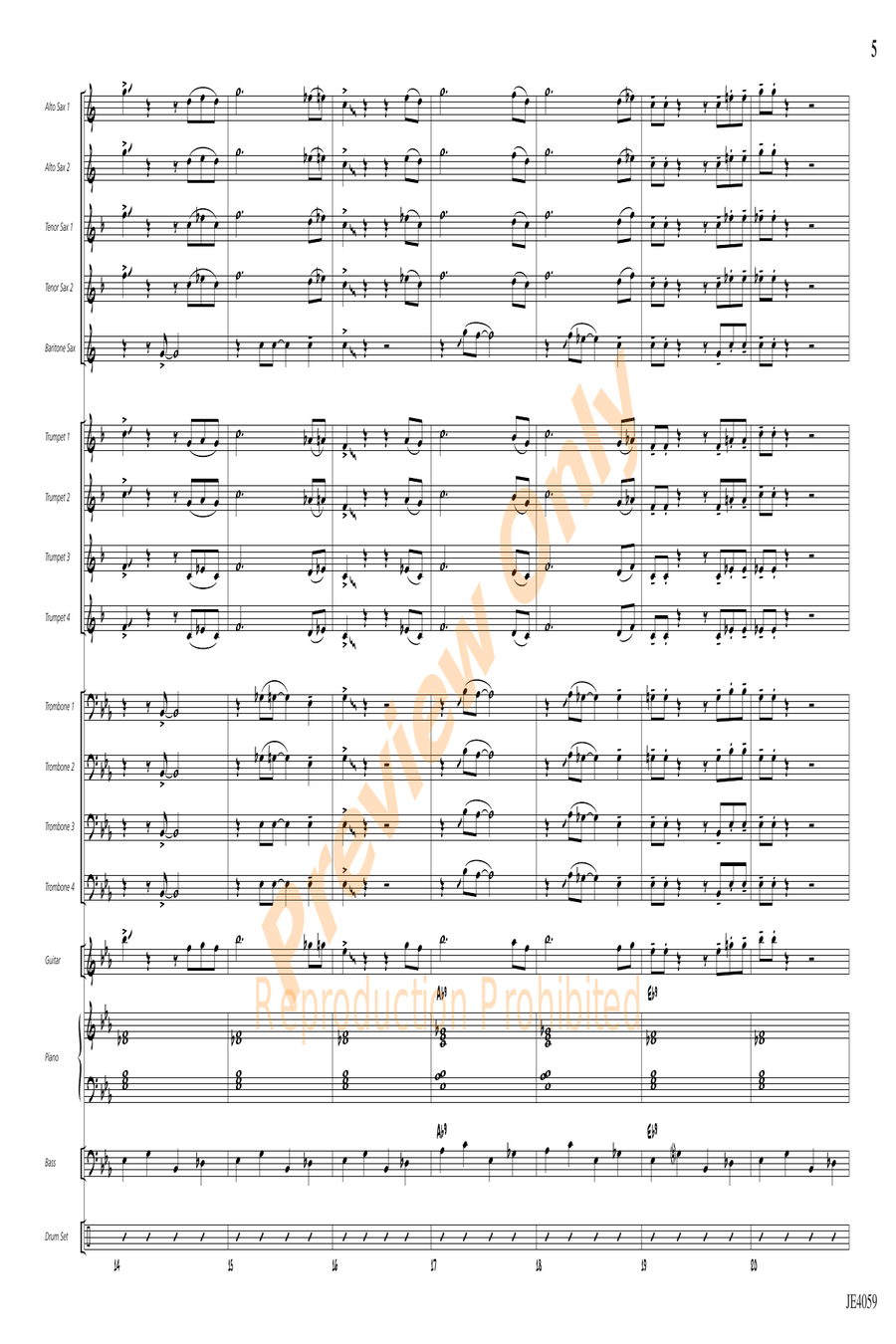 Steam Shuffle Steam Shuffle Jazz Ensemble scores gallery preview page 3