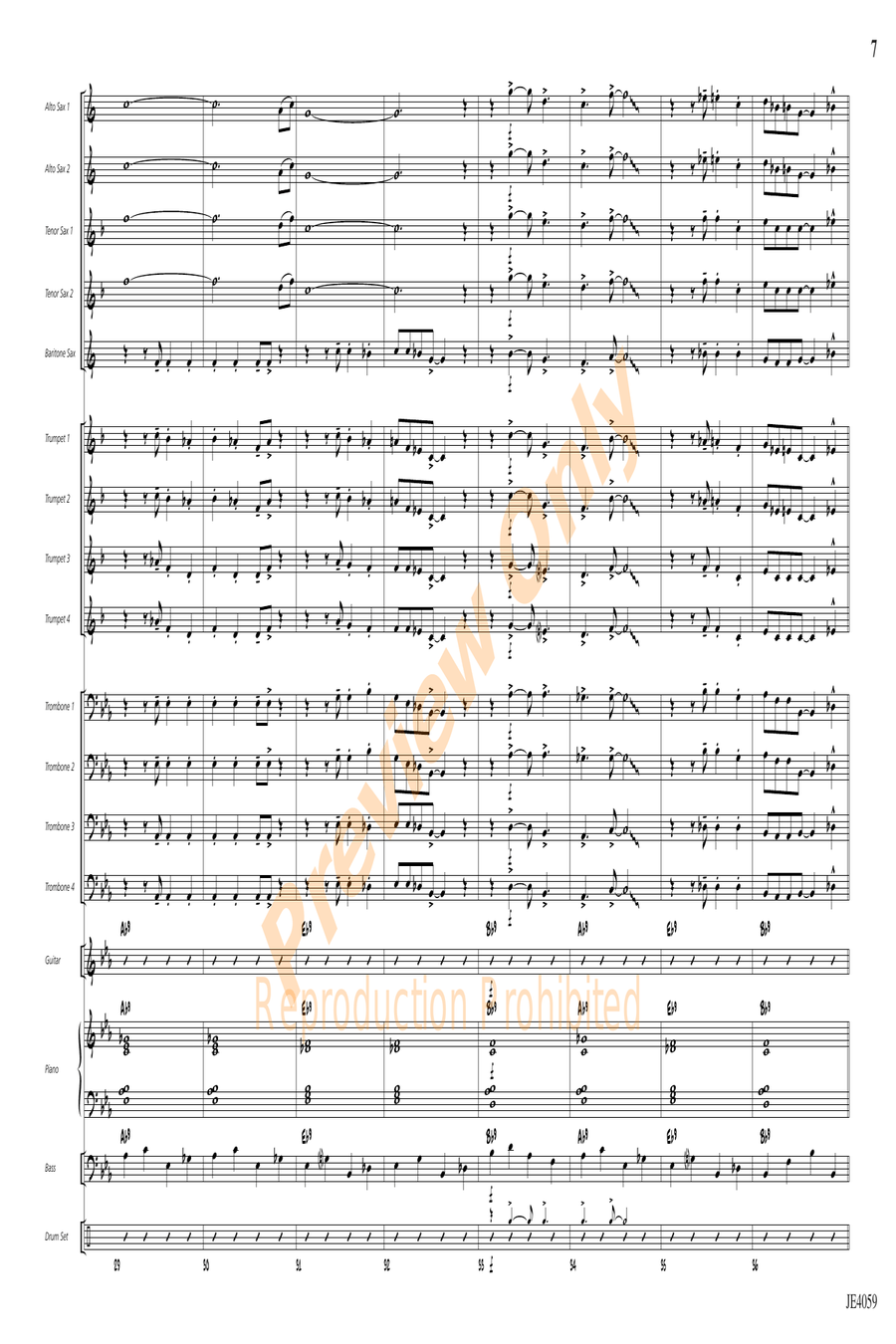 Steam Shuffle Steam Shuffle Jazz Ensemble scores gallery preview page 5