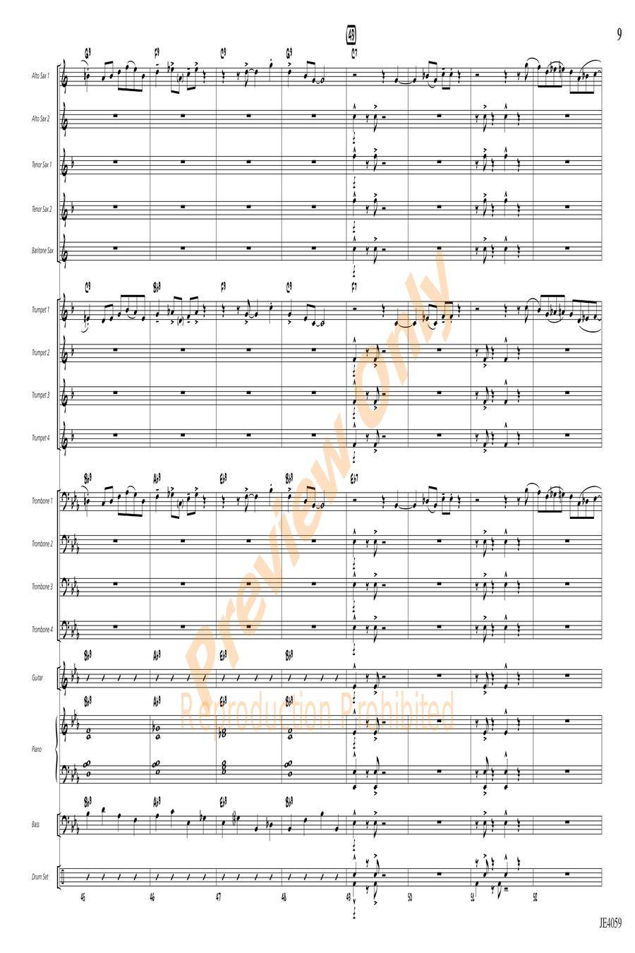 Steam Shuffle Steam Shuffle Jazz Ensemble scores gallery preview page 7
