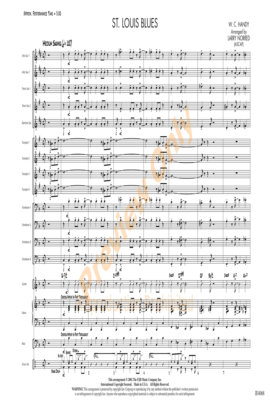 St. Louis Blues St. Louis Blues Jazz Ensemble scores gallery preview page 3