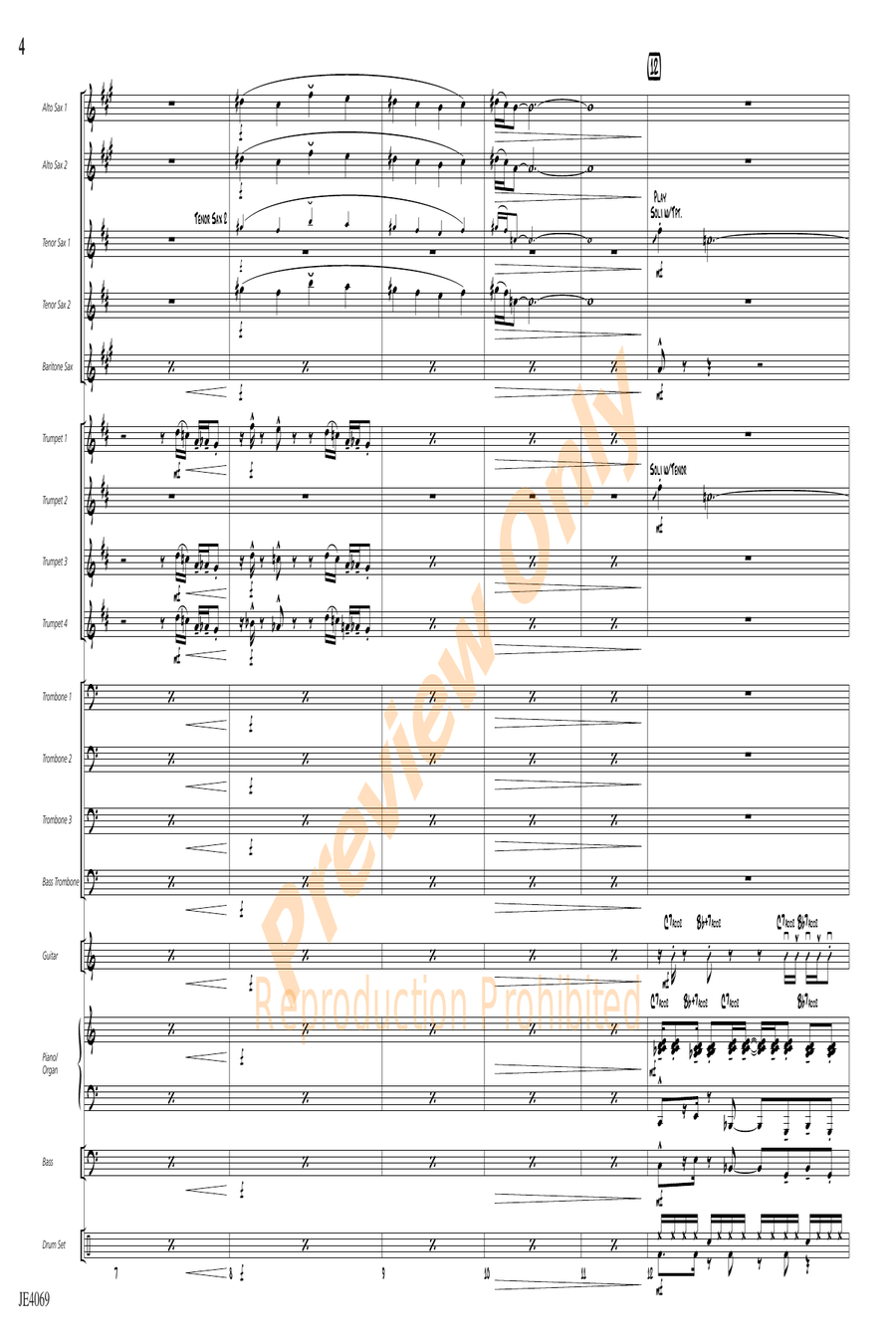 Calling Dr. Chops Calling Dr. Chops Jazz Ensemble scores gallery preview page 4