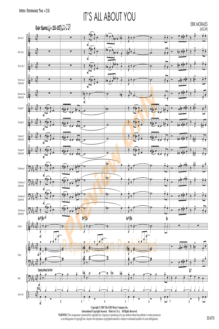 It's All About You It's All About You Jazz Ensemble scores gallery preview page 3