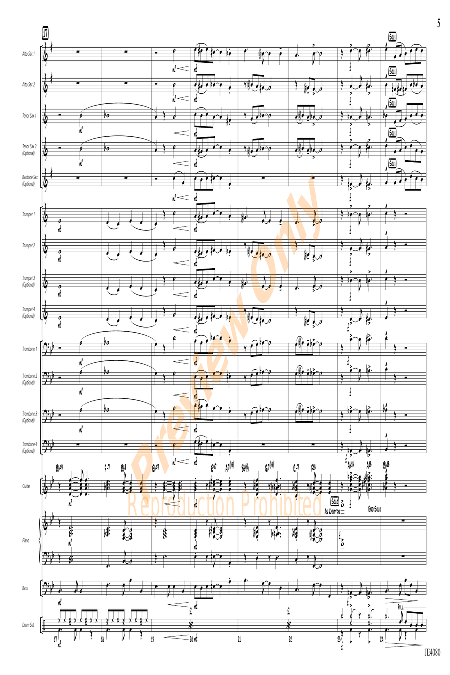 Swanee River Swanee River Jazz Ensemble scores gallery preview page 5