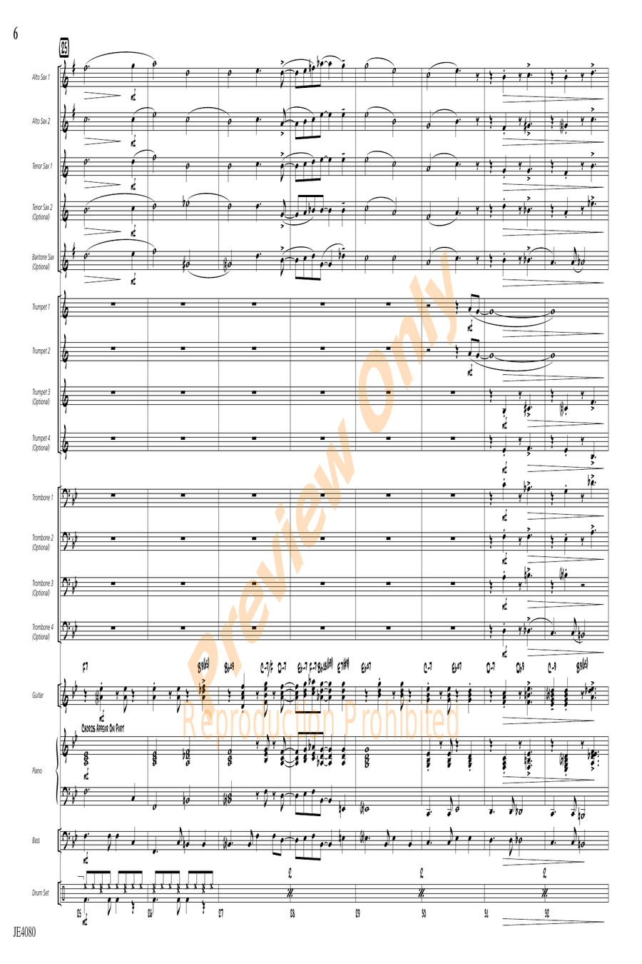 Swanee River Swanee River Jazz Ensemble scores gallery preview page 6