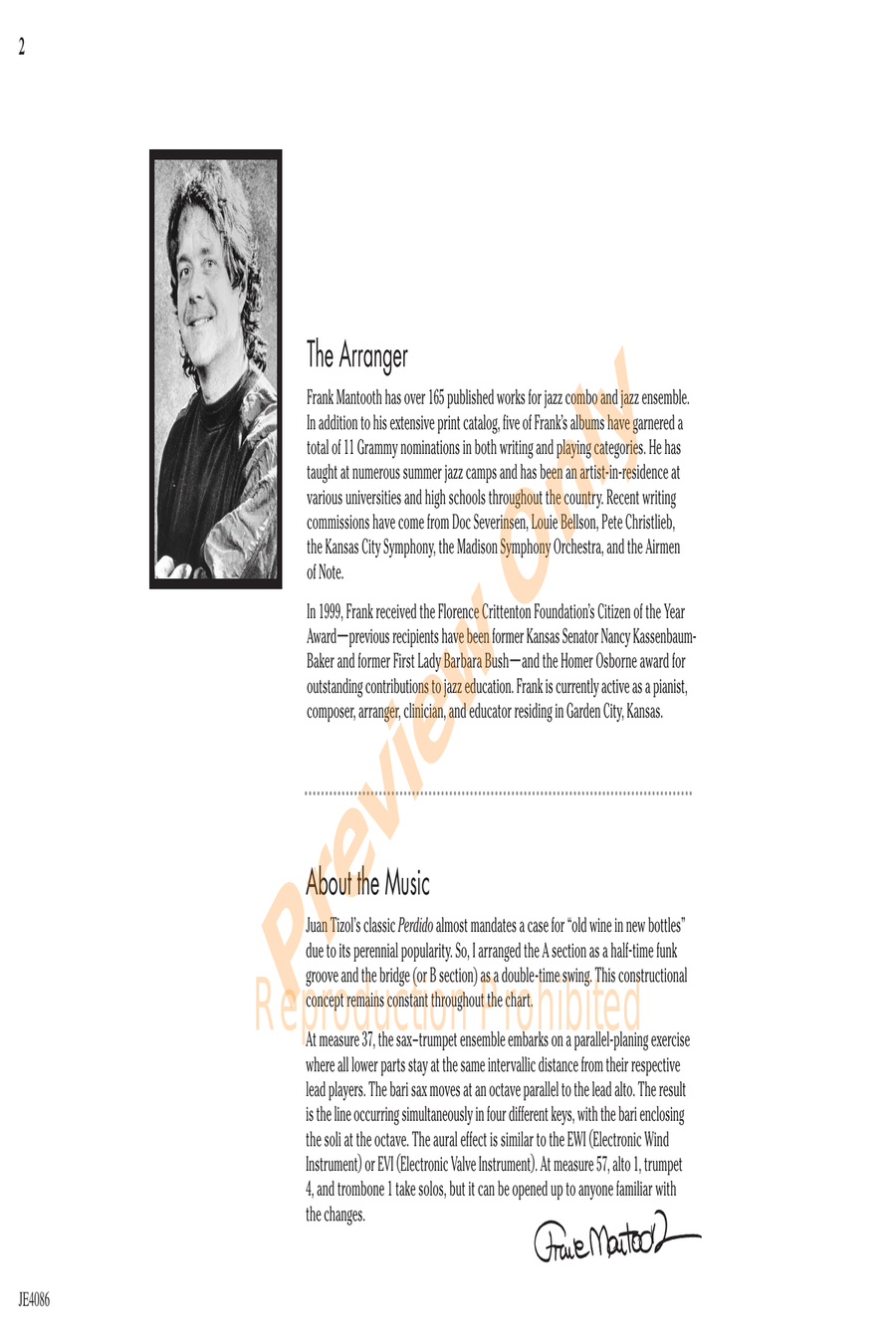 Perdido Perdido Jazz Ensemble scores gallery preview page 2