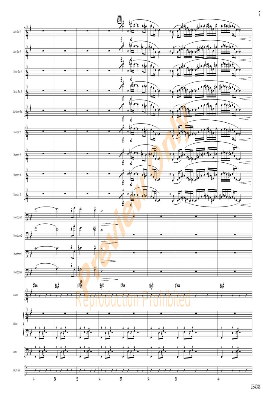 Perdido Perdido Jazz Ensemble scores gallery preview page 7