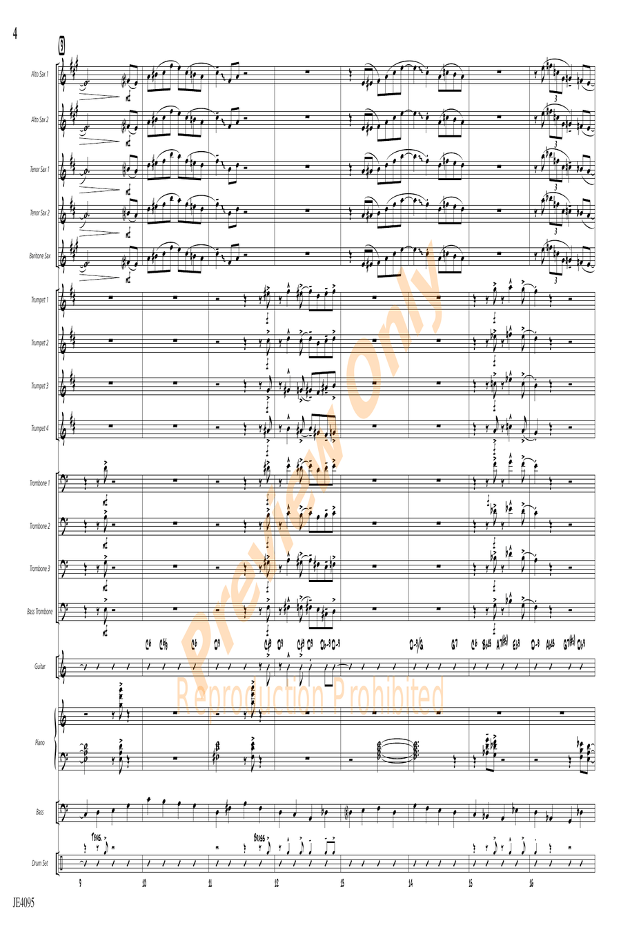 Both Hands Swingin' Both Hands Swingin' Jazz Ensemble scores gallery preview page 4