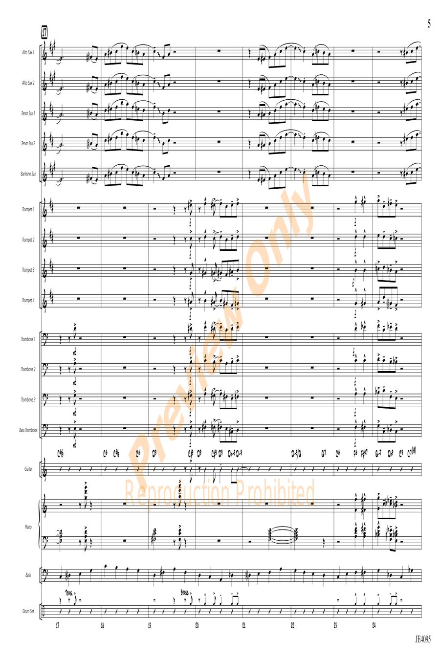 Both Hands Swingin' Both Hands Swingin' Jazz Ensemble scores gallery preview page 5