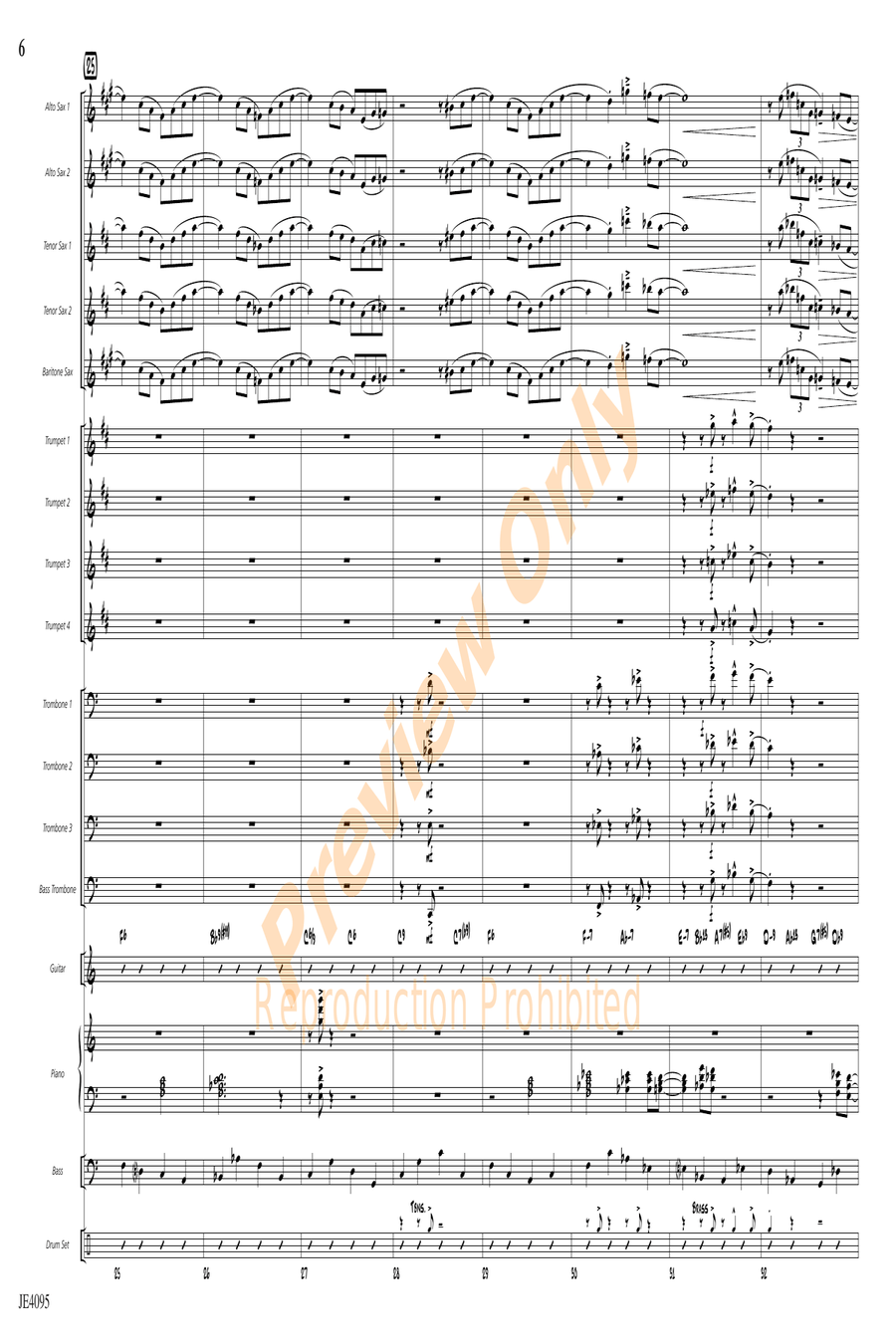 Both Hands Swingin' Both Hands Swingin' Jazz Ensemble scores gallery preview page 6