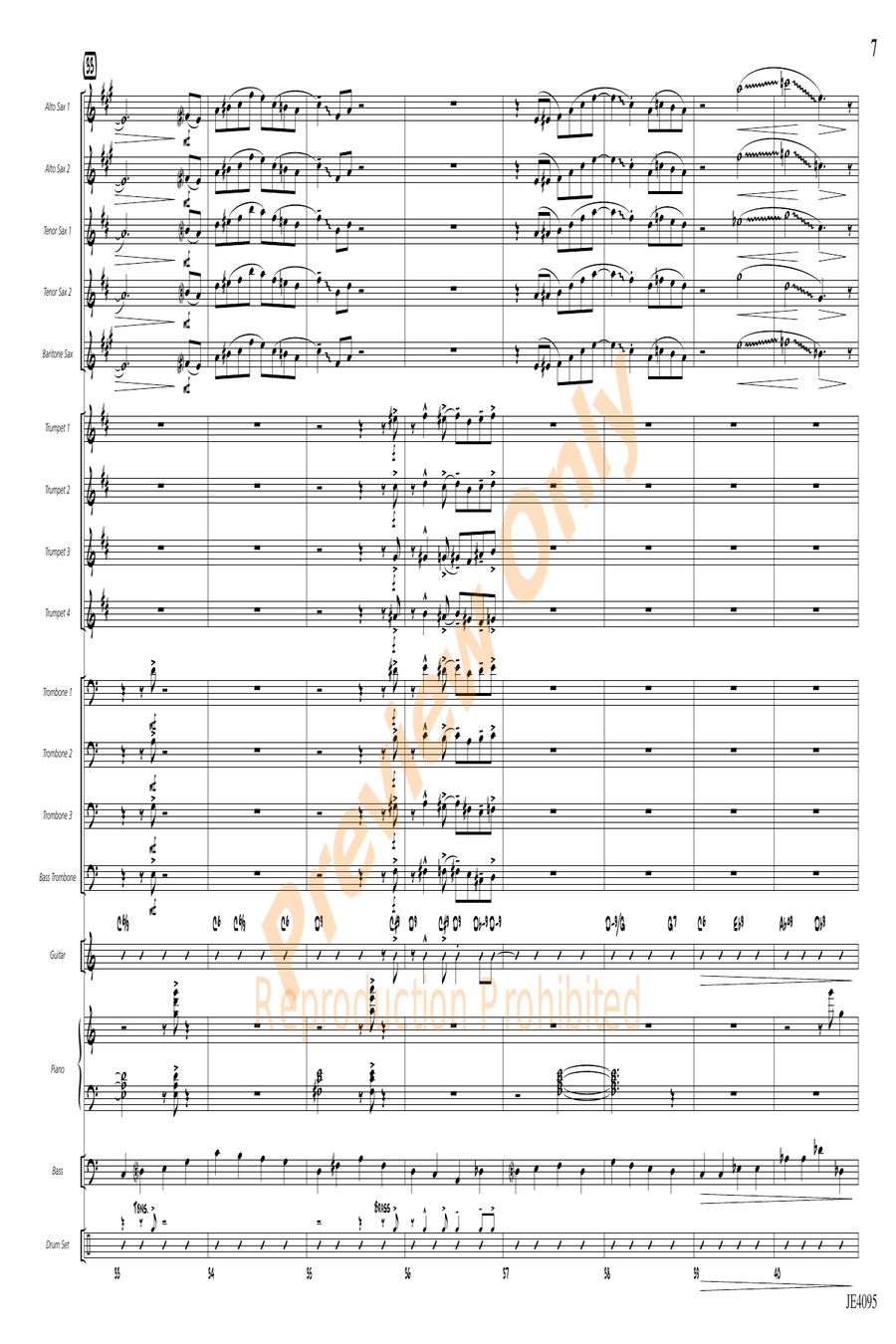 Both Hands Swingin' Both Hands Swingin' Jazz Ensemble scores gallery preview page 7