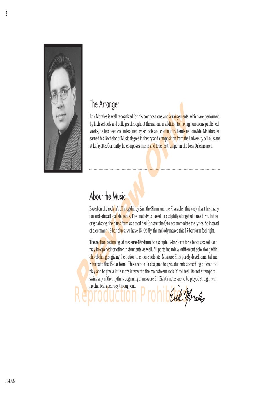 Wooly Bully Jazz Ensemble scores gallery preview page 2
