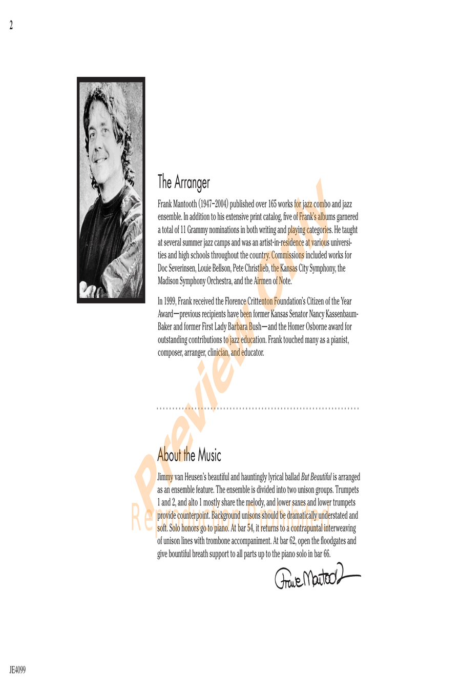 But Beautiful Jazz Ensemble scores gallery preview page 3
