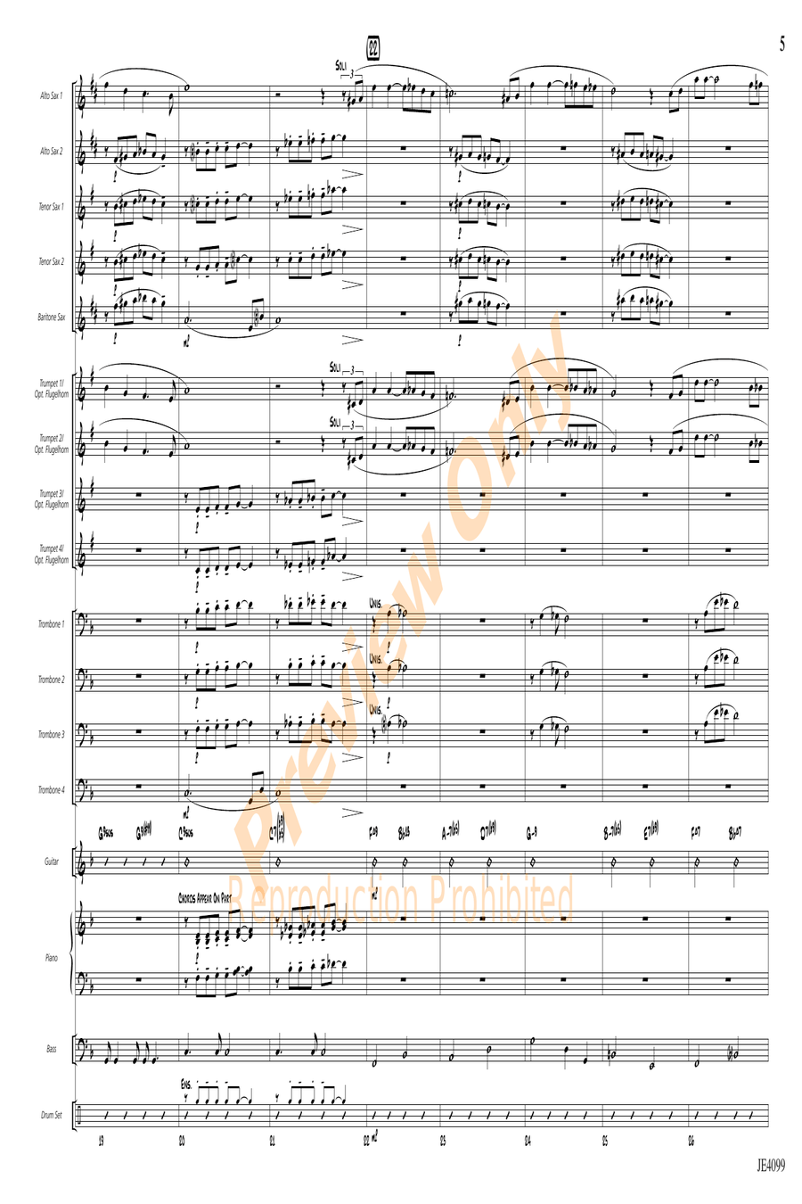 But Beautiful Jazz Ensemble scores gallery preview page 6