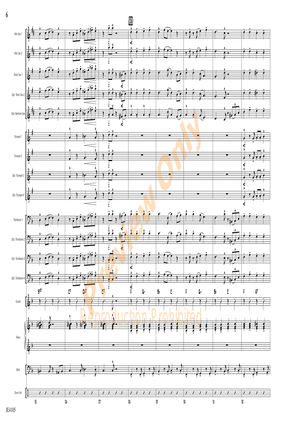 Rockin' in the U.S.A. Rockin' in the U.S.A. Jazz Ensemble scores gallery preview page 6