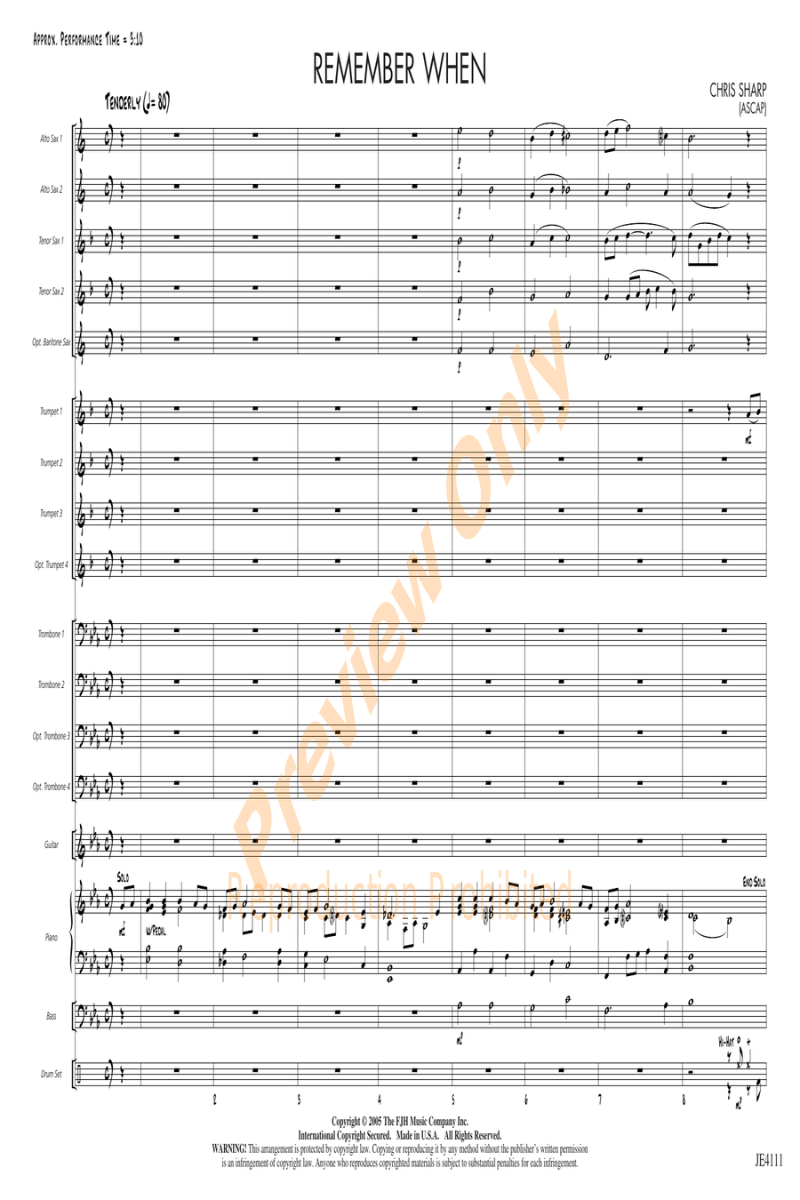 Remember When Remember When Jazz Ensemble scores gallery preview page 3