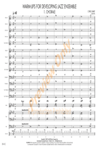 Warm-Ups for Developing Jazz Ensemble Concert Band scores gallery preview page 4
