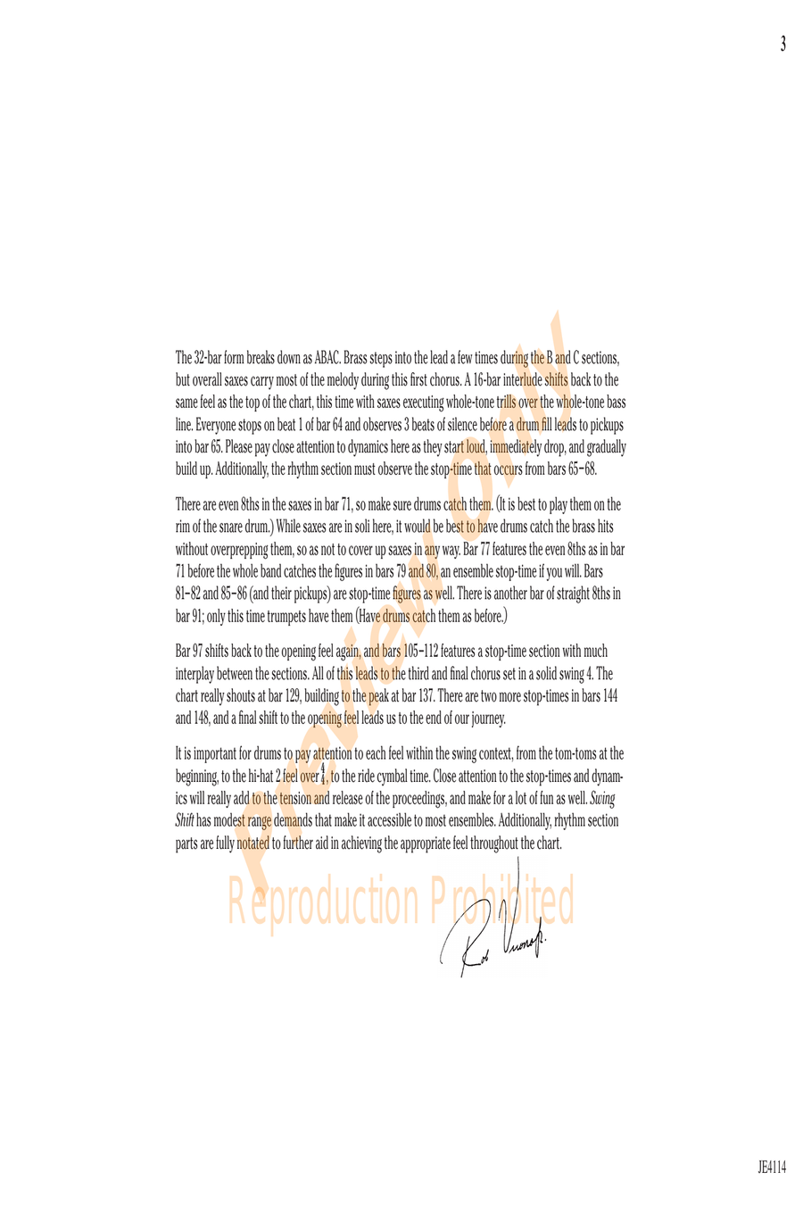 Swing Shift Swing Shift Jazz Ensemble scores gallery preview page 4