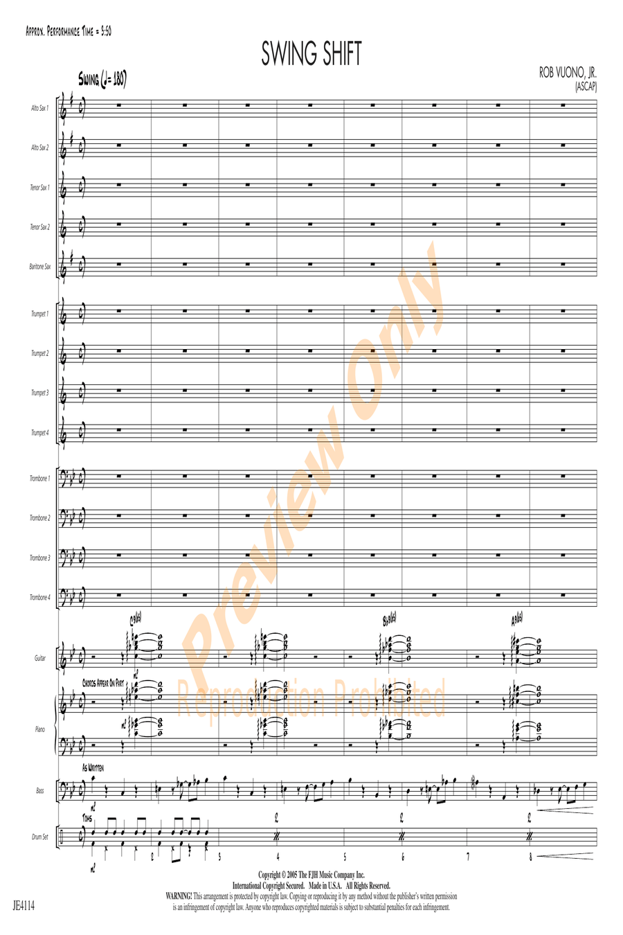 Swing Shift Swing Shift Jazz Ensemble scores gallery preview page 5