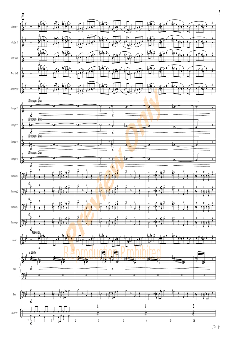 Swing Shift Swing Shift Jazz Ensemble scores gallery preview page 6